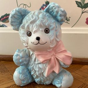 Vintage teddy bear pot